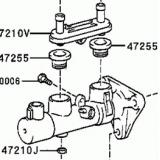 Master Cylinder 47201-44021 47201-44050 TOYOTA PICNIC SXM10  199908-