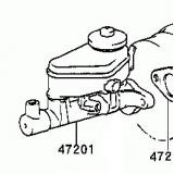 Master VAC 47201-42100 47201-42101 TOYOTA RAV4 SXA1 199608-199709