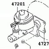 Master Cylinder 47201-3D040 47201-35620 TOYOTA HILUX/4RUNNER  YN106,130,YN135