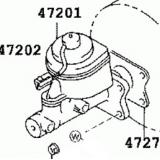 Master Cylinder 47201-3D151 47201-3D280 TOYOTA HILUX/4RUNNER LN13 199408-199708