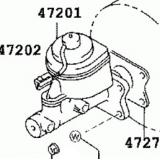 Master VAC 47201-3D060 47201-35680 TOYOTA HILUX 2WD YN80,85 199208-199308