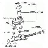 Master Cylinder 47201-3D320 47201-3D340 TOYOTA HILUX RZN169 200108-200506