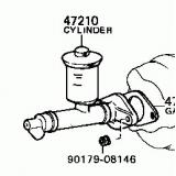 Master Cylinder 47230-20040 47201-16090 TOYOTA TERCEL AL21,AL25 198208-198402