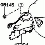 Master VAC 47201-12610 47201-12540 TOYOTA COROLLA CP/HB AE92  198705-198911