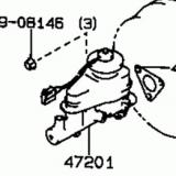 Master Cylinder 47201-12630 TOYOTA COROLLA CP/HB AE92,EE90 198708-199207