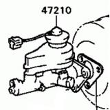 Master VAC 47201-20380 47201-20430 TOYOTA CELICA AT160,ST162 198812-198908
