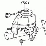 Master Cylinder 47201-20710 47201-20650 TOYOTA CELICA ST185  198910-199108