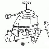Master VAC 47201-20640 47201-20680 TOYOTA CELICA AT180  198911-199108