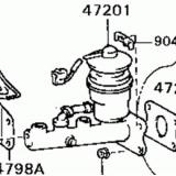 Master VAC 47201-22450 47201-22540 TOYOTA CRESSIDA RX72 198705-198808