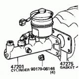 Master Cylinder 47201-60110 47201-60100 TOYOTA LAND CRUISER BJ40,42,43,FJ40 1982-1986