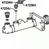 Master Cylinder 47201-60350 TOYOTA LAND CRUISER BJ74,LJ70 198510-199001