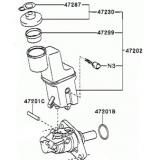 Master VAC 47028-48030  TOYOTA KLUGER MCU28  200308-